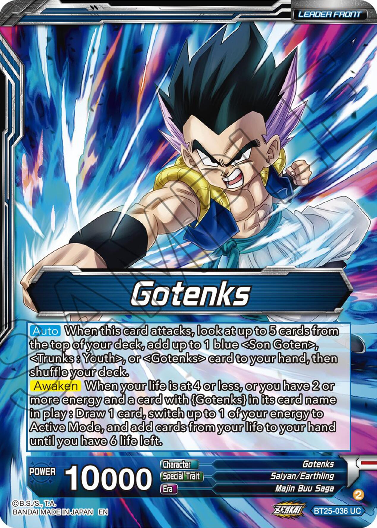 Gotenks // SS3 Gotenks, Power of the Strongest Rookie (BT25-036) [Legend of the Dragon Balls] | Fandemonia Ltd