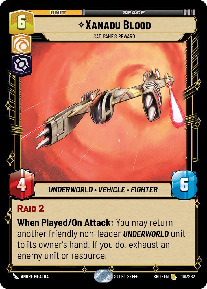Xanadu Blood - Cad Bane's Reward (191/262) (191/262) [Shadows of the Galaxy] | Fandemonia Ltd