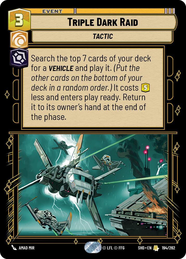 Triple Dark Raid (194/262) (194/262) [Shadows of the Galaxy] | Fandemonia Ltd
