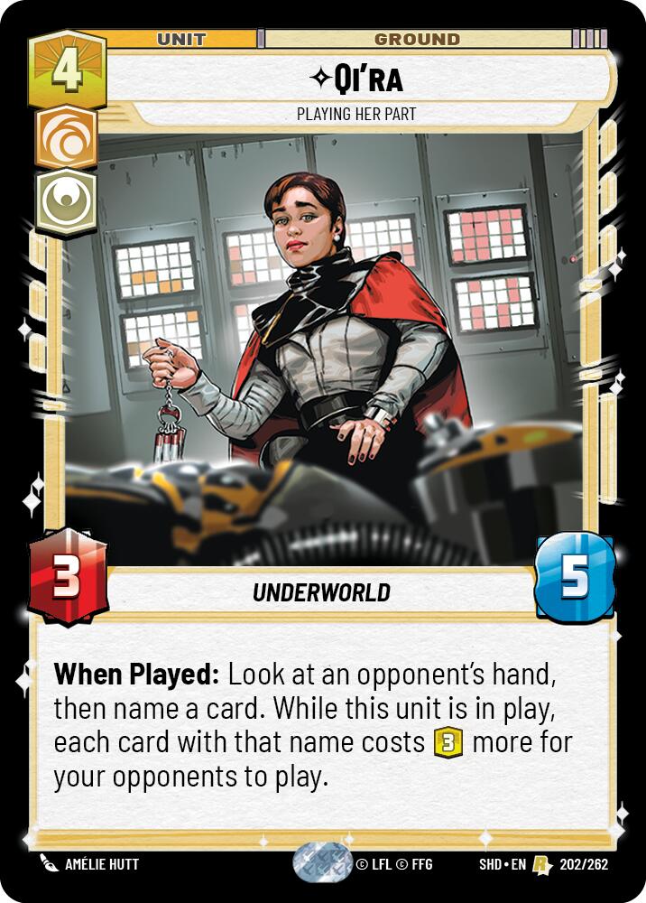Qi'ra - Playing Her Part (202/262) (202/262) [Shadows of the Galaxy] | Fandemonia Ltd