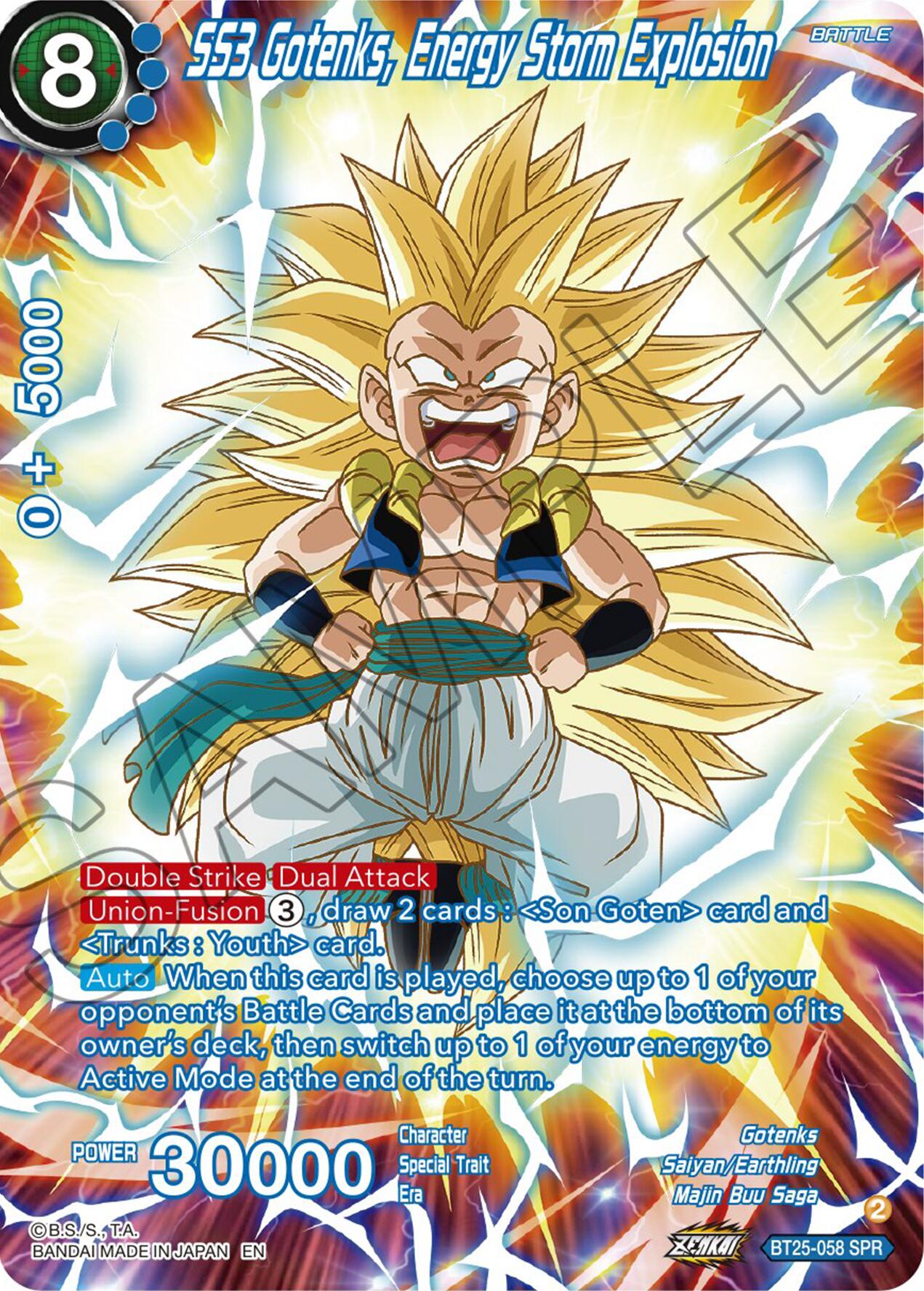 SS3 Gotenks, Energy Storm Explosion (SPR) (BT25-058) [Legend of the Dragon Balls] | Fandemonia Ltd