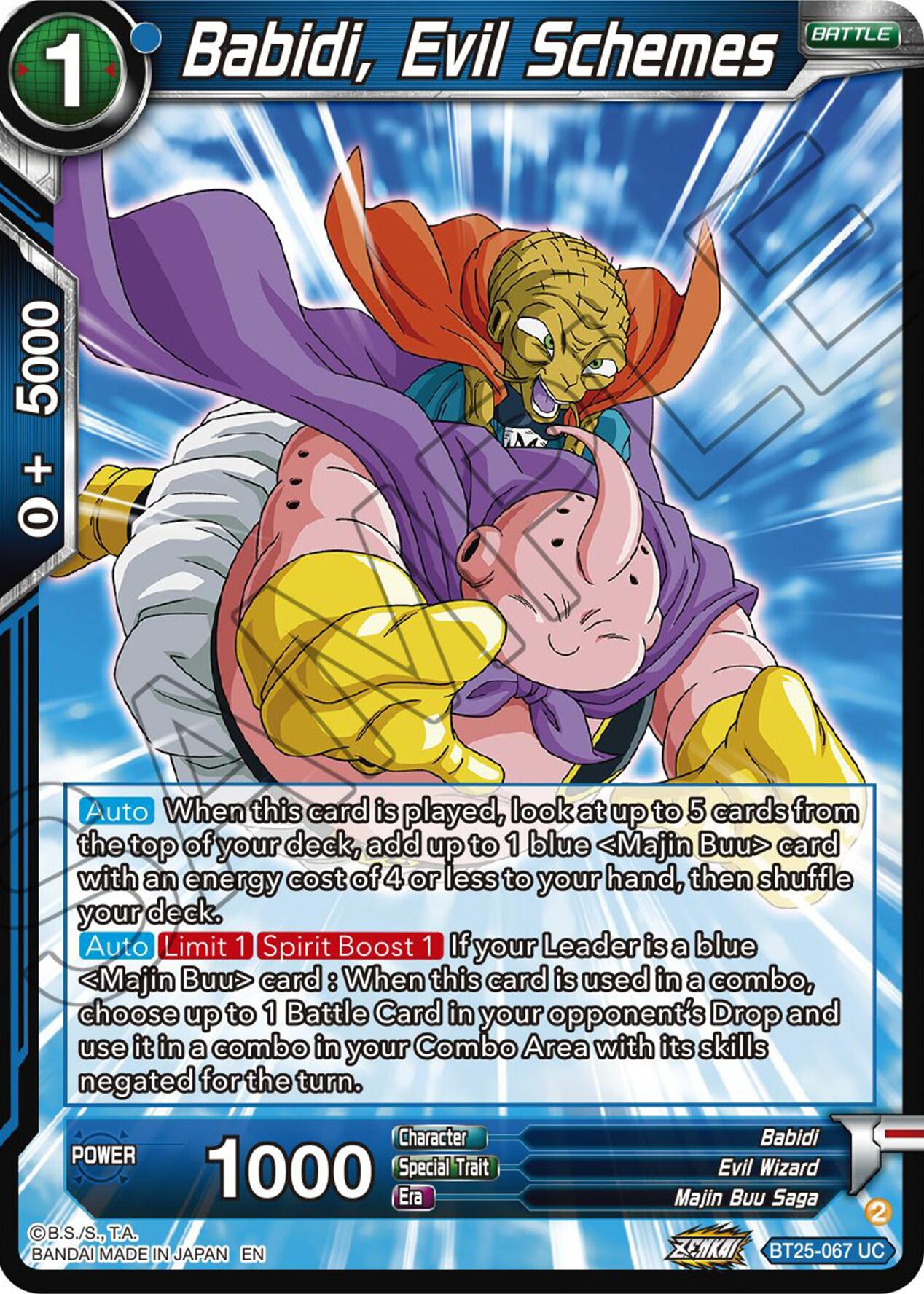 Babidi, Evil Schemes (BT25-067) [Legend of the Dragon Balls] | Fandemonia Ltd