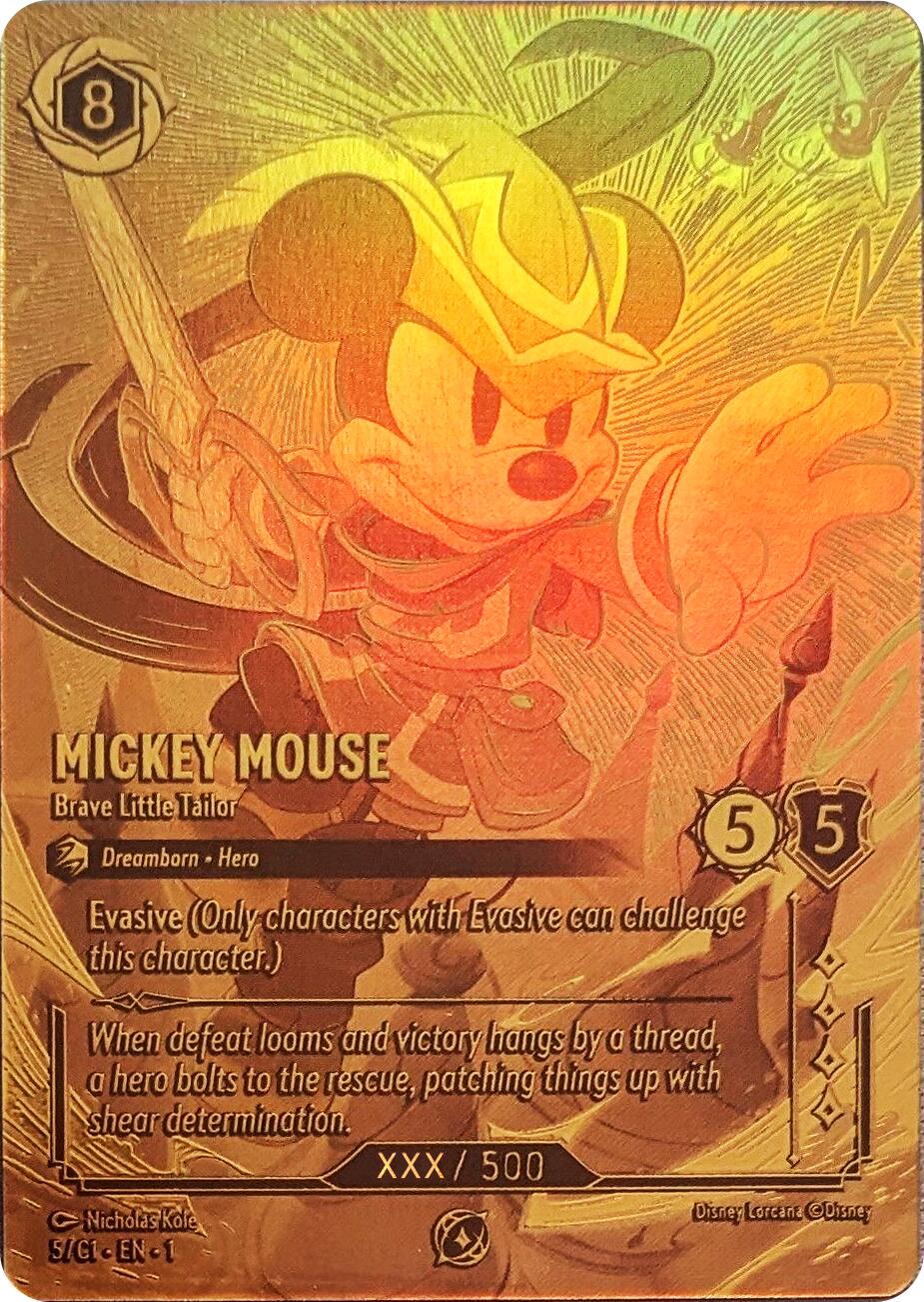 Mickey Mouse - Brave Little Tailor (Serial Numbered) (5) [Promo Cards] | Fandemonia Ltd