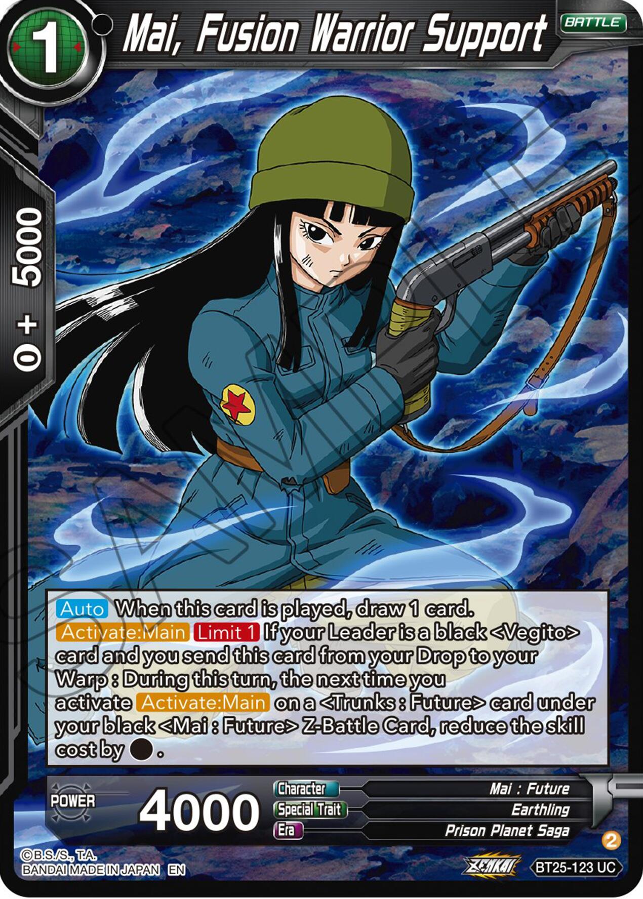 Mai, Fusion Warrior Support (BT25-123) [Legend of the Dragon Balls] | Fandemonia Ltd