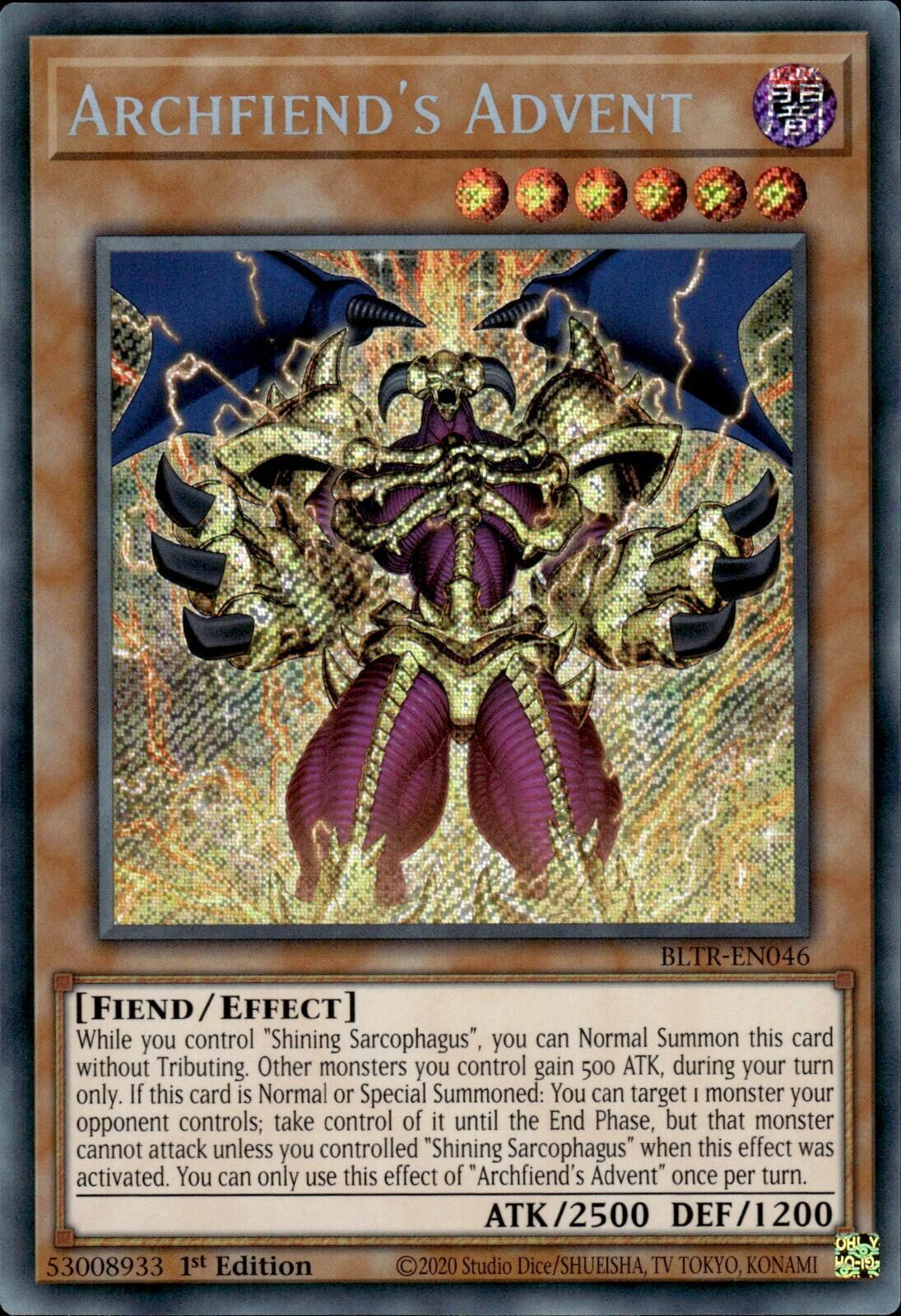 Archfiend's Advent [BLTR-EN046] Secret Rare | Fandemonia Ltd
