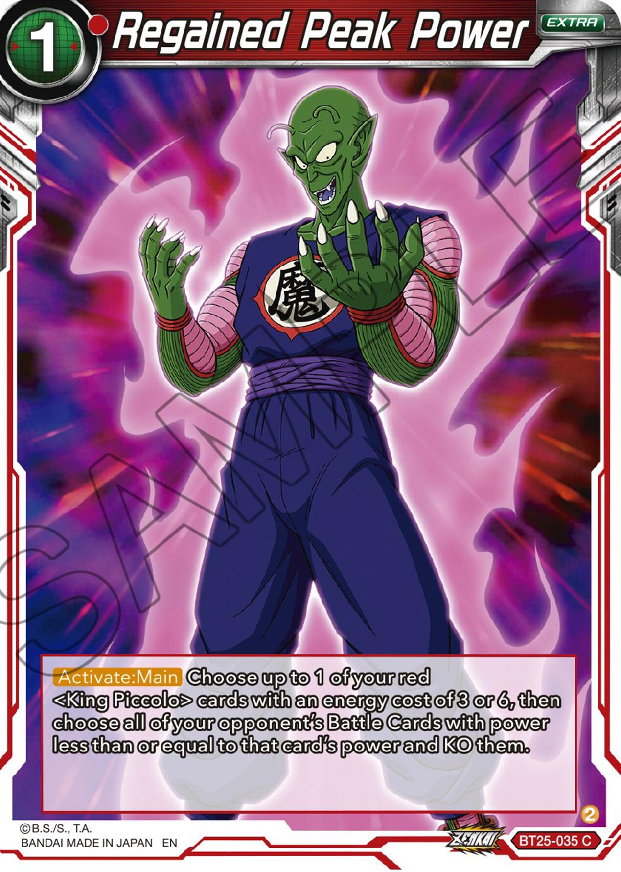 Regained Peak Power (BT25-035) [Legend of the Dragon Balls] | Fandemonia Ltd
