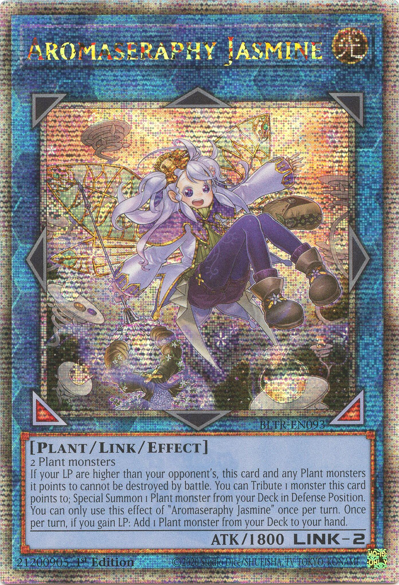 Aromaseraphy Jasmine (Quarter Century Secret Rare) [BLTR-EN093] Quarter Century Secret Rare | Fandemonia Ltd