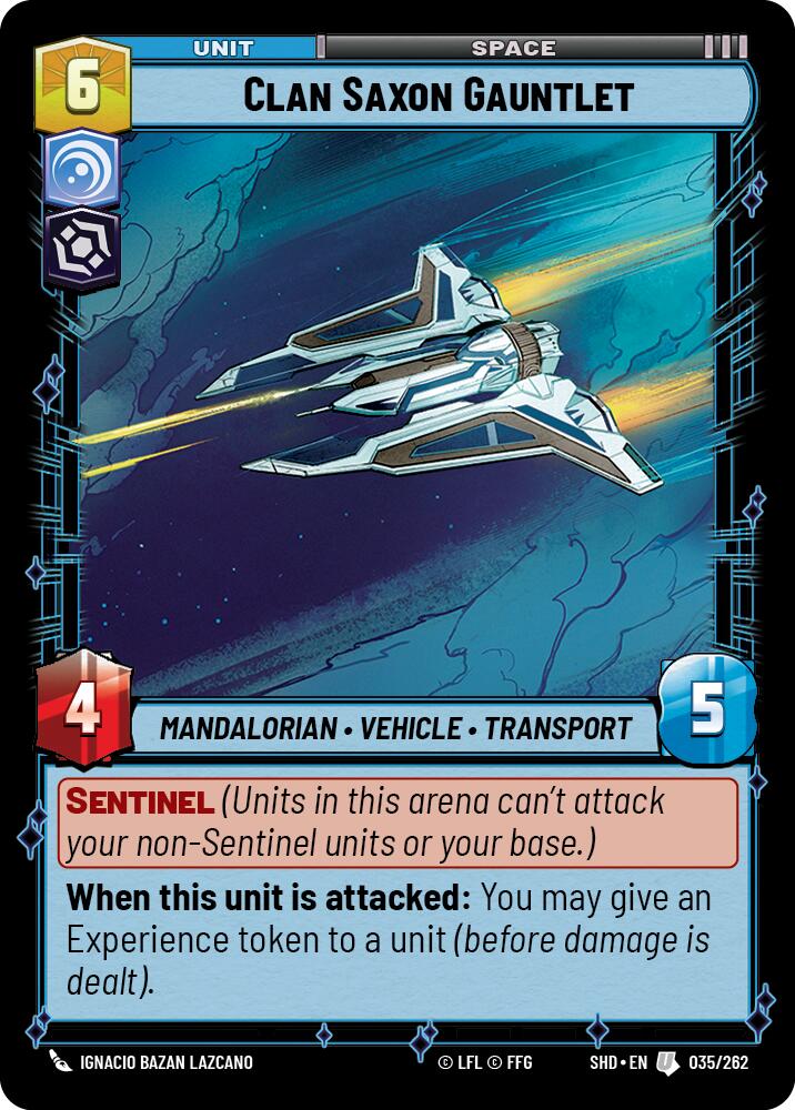 Clan Saxon Gauntlet (035/262) (035/262) [Shadows of the Galaxy] | Fandemonia Ltd