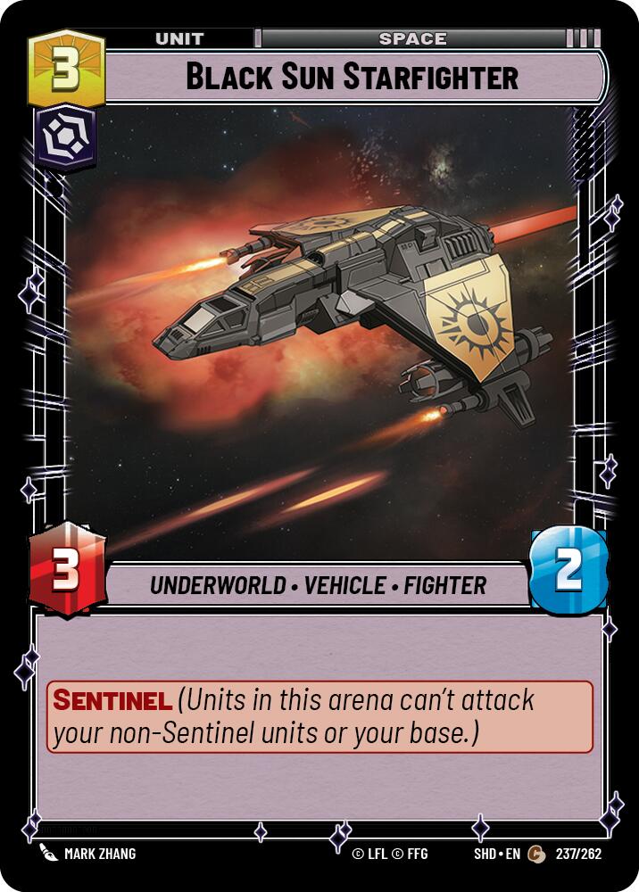 Black Sun Starfighter (237/262) [Shadows of the Galaxy] | Fandemonia Ltd