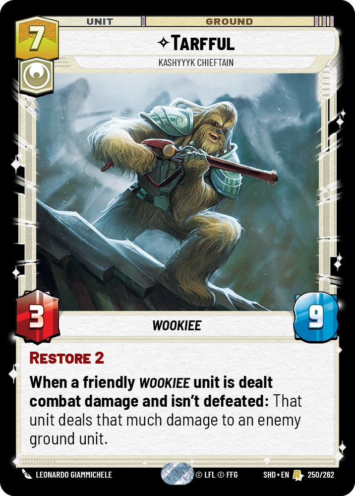 Tarfful - Kashyyyk Chieftain (250/262) [Shadows of the Galaxy] | Fandemonia Ltd
