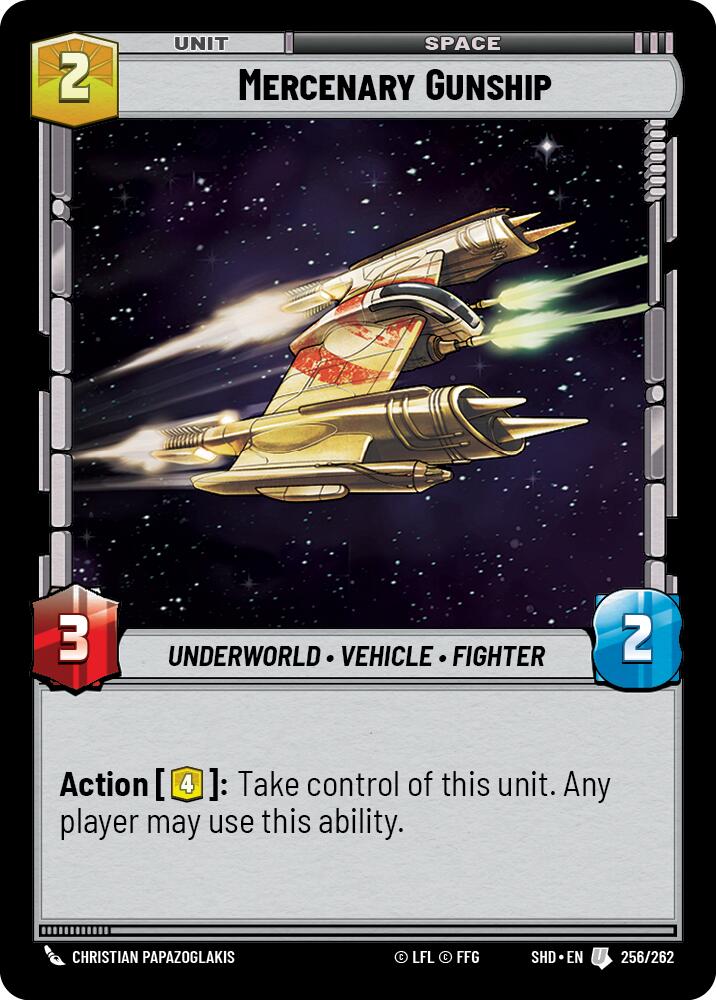 Mercenary Gunship (256/262) [Shadows of the Galaxy] | Fandemonia Ltd