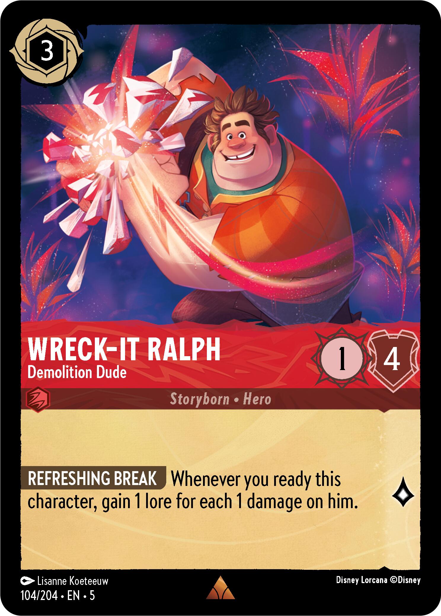 Wreck-It Ralph - Demolition Dude (104/204) [Shimmering Skies] | Fandemonia Ltd