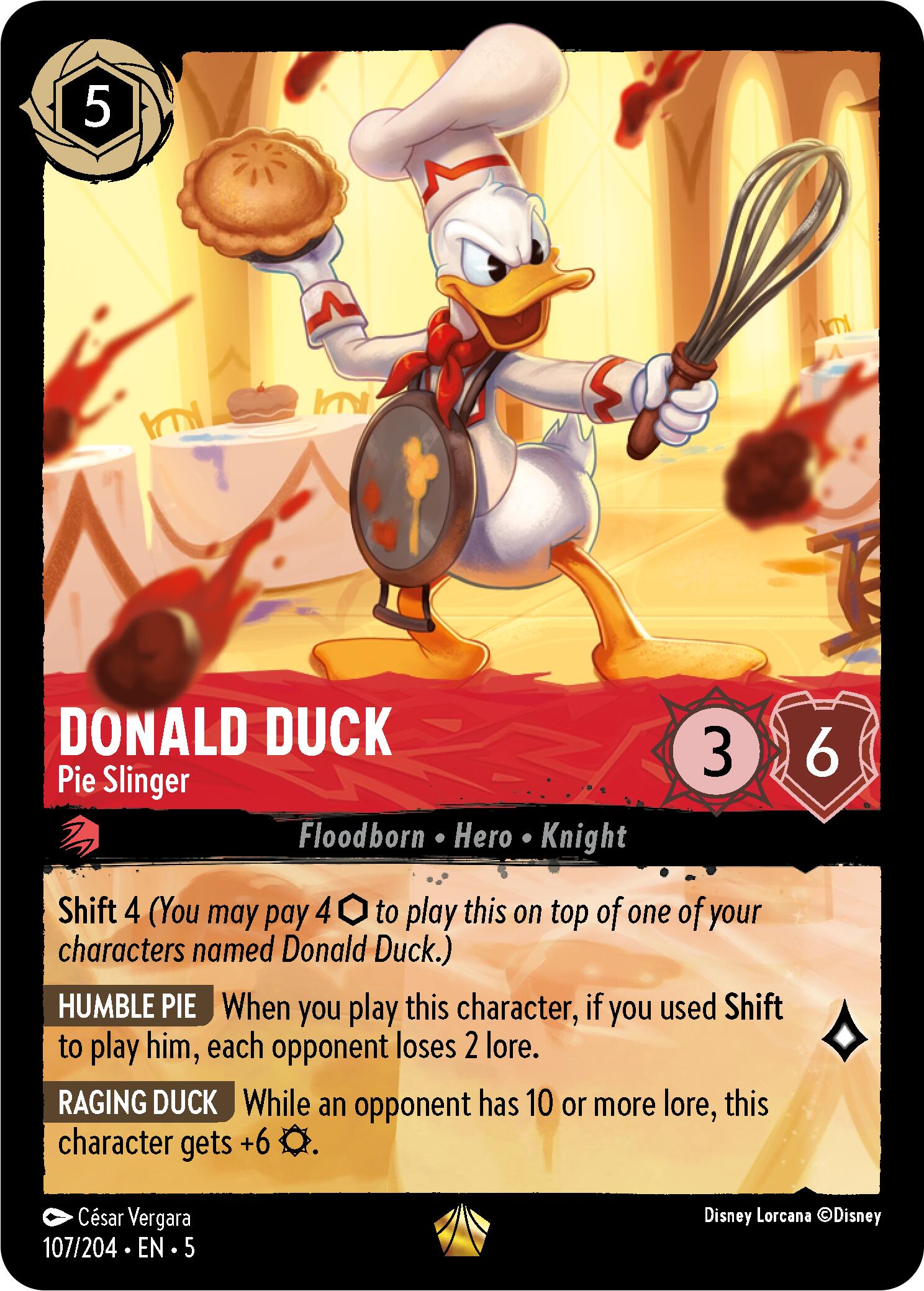 Donald Duck - Pie Slinger (107/204) [Shimmering Skies] | Fandemonia Ltd