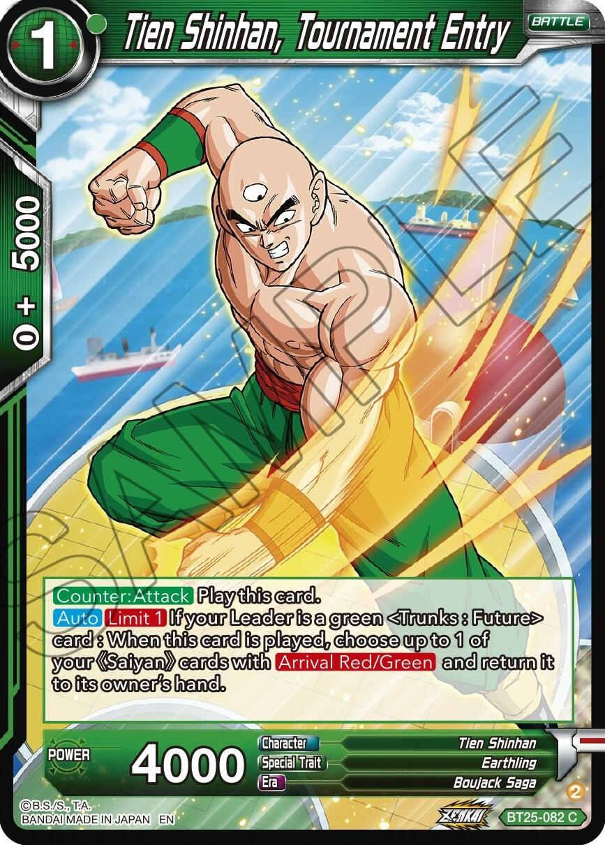 Tien Shinhan, Tournament Entry (BT25-082) [Legend of the Dragon Balls] | Fandemonia Ltd
