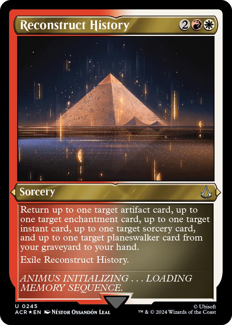 Reconstruct History (Foil Etched) [Assassin's Creed] | Fandemonia Ltd