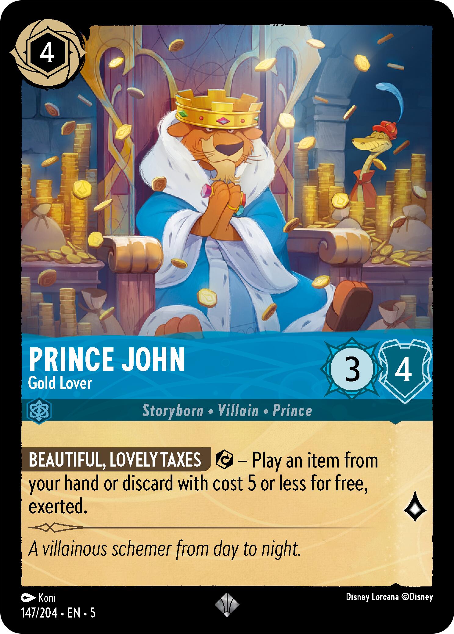 Prince John - Gold Lover (147/204) [Shimmering Skies] | Fandemonia Ltd