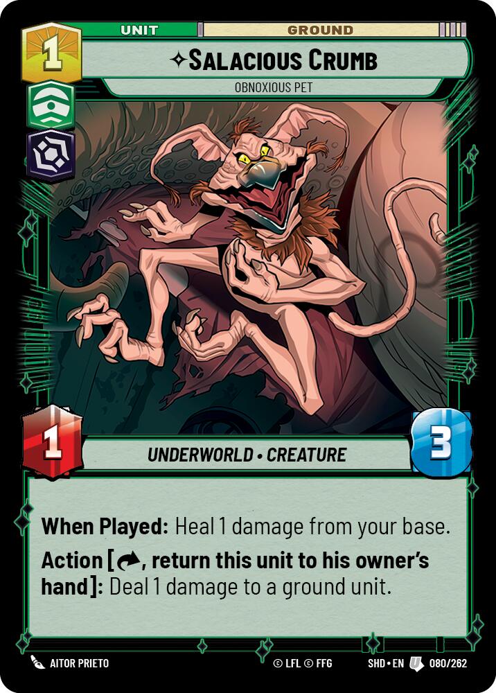 Salacious Crumb - Obnoxious Pet (080/262) (080/262) [Shadows of the Galaxy] | Fandemonia Ltd