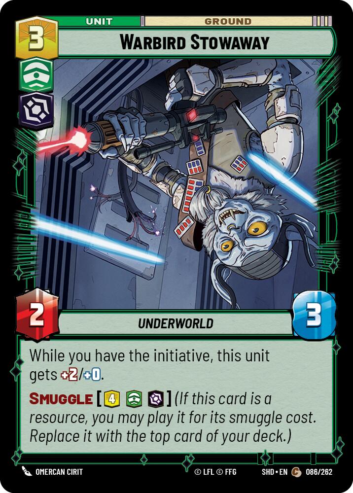 Warbird Stowaway (086/262) (086/262) [Shadows of the Galaxy] | Fandemonia Ltd