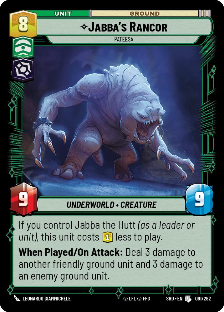 Jabba's Rancor - Pateesa (091/262) (091/262) [Shadows of the Galaxy] | Fandemonia Ltd