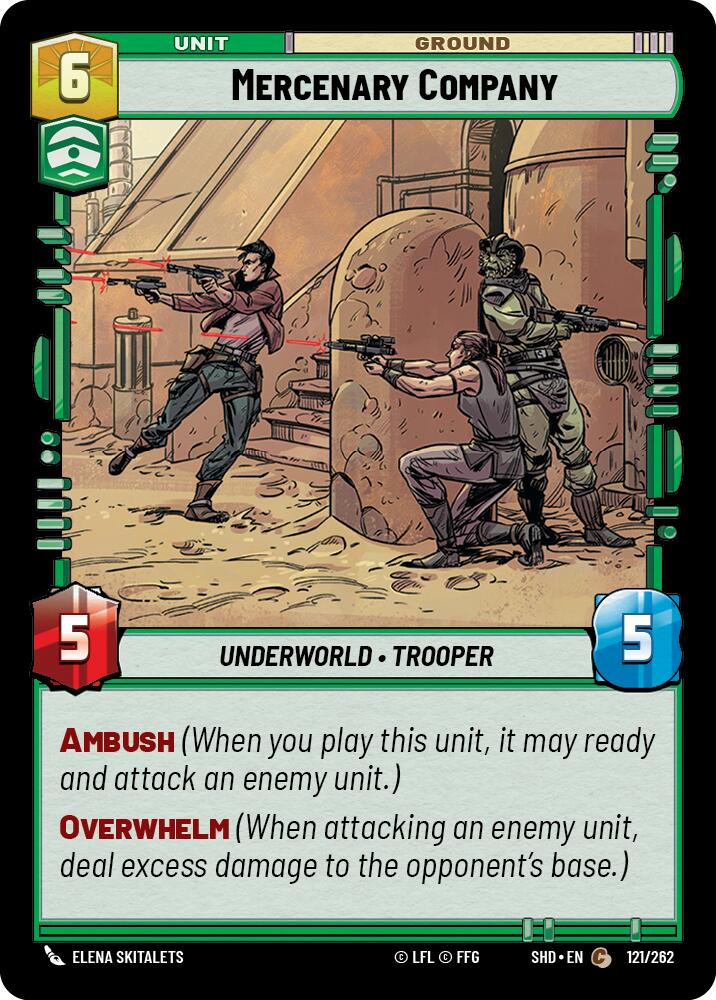 Mercenary Company (121/262) (121/262) [Shadows of the Galaxy] | Fandemonia Ltd