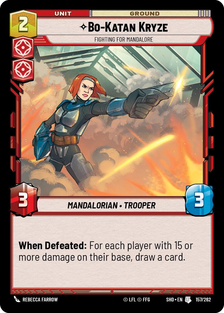 Bo-Katan Kryze - Fighting For Mandalore (157/262) (157/262) [Shadows of the Galaxy] | Fandemonia Ltd