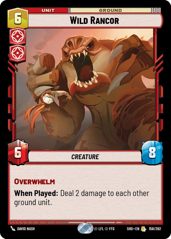 Wild Rancor (158/262) (158/262) [Shadows of the Galaxy] | Fandemonia Ltd