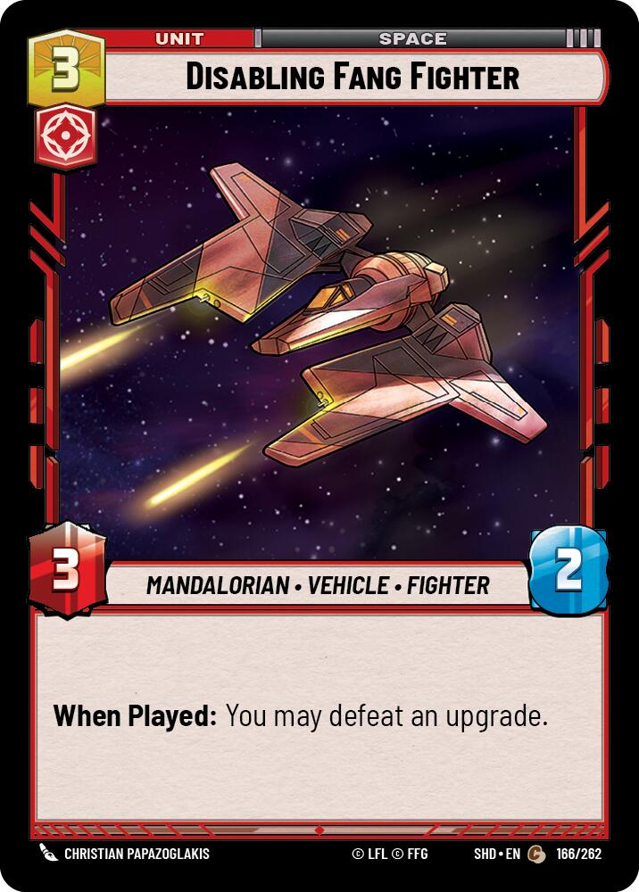 Disabling Fang Fighter (166/262) (166/262) [Shadows of the Galaxy] | Fandemonia Ltd
