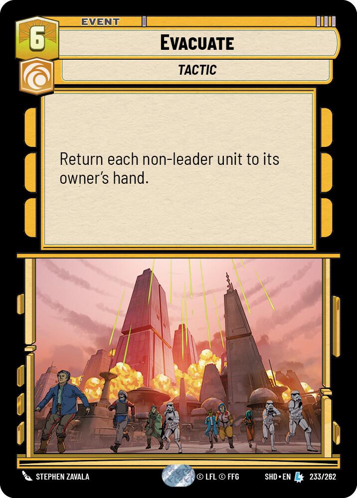 Evacuate (233/262) (233/262) [Shadows of the Galaxy] | Fandemonia Ltd