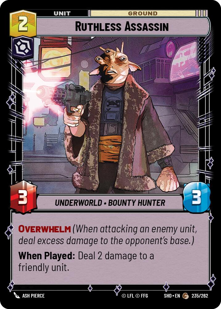 Ruthless Assassin (235/262) (235/262) [Shadows of the Galaxy] | Fandemonia Ltd