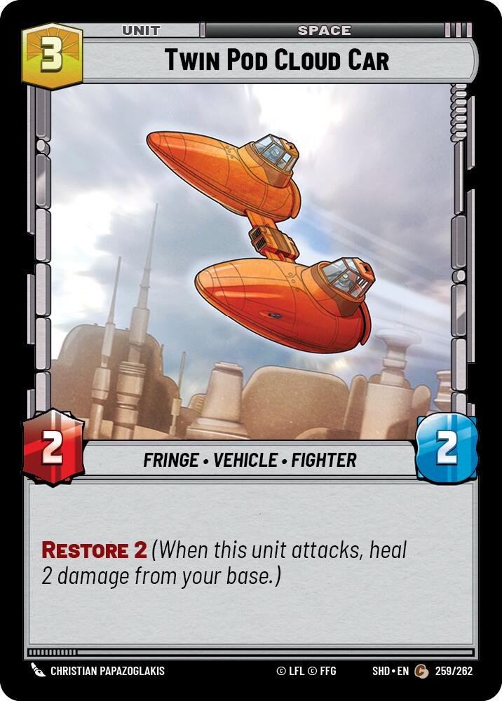 Twin Pod Cloud Car (259/262) (259/262) [Shadows of the Galaxy] | Fandemonia Ltd