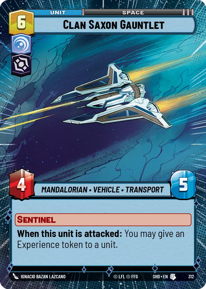 Clan Saxon Gauntlet (312) (Hyperspace) (312) [Shadows of the Galaxy] | Fandemonia Ltd