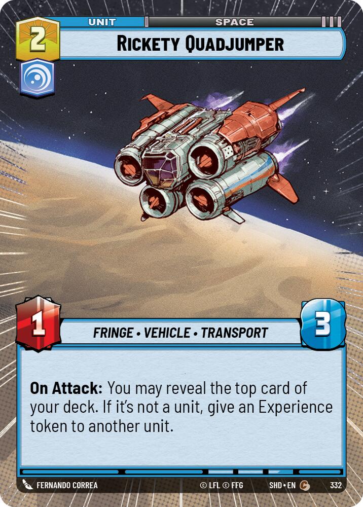 Rickety Quadjumper (332) (Hyperspace) (332) [Shadows of the Galaxy] | Fandemonia Ltd