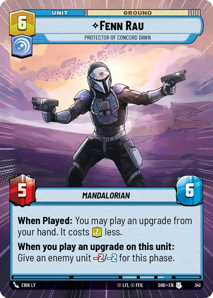 Fenn Rau - Protector of Concord Dawn (341) (Hyperspace) (341) [Shadows of the Galaxy] | Fandemonia Ltd