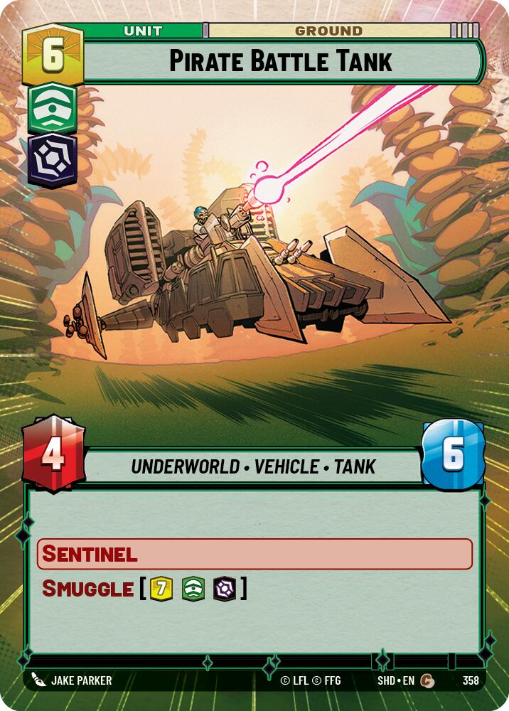 Pirate Battle Tank (358) (Hyperspace) (358) [Shadows of the Galaxy] | Fandemonia Ltd