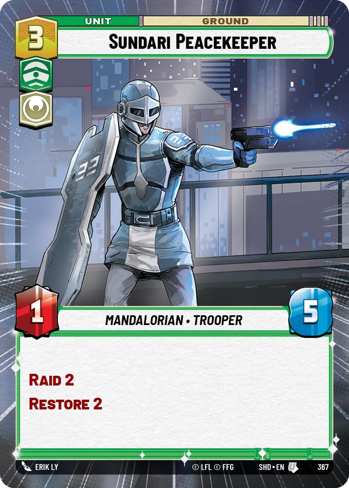 Sundari Peacekeeper (367) (Hyperspace) (367) [Shadows of the Galaxy] | Fandemonia Ltd