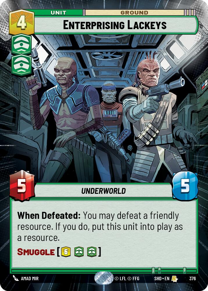 Enterprising Lackeys (376) (Hyperspace) (376) [Shadows of the Galaxy] | Fandemonia Ltd