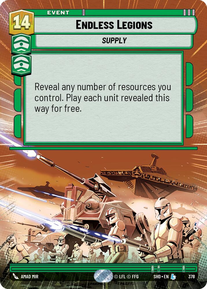 Endless Legions (378) (Hyperspace) (378) [Shadows of the Galaxy] | Fandemonia Ltd