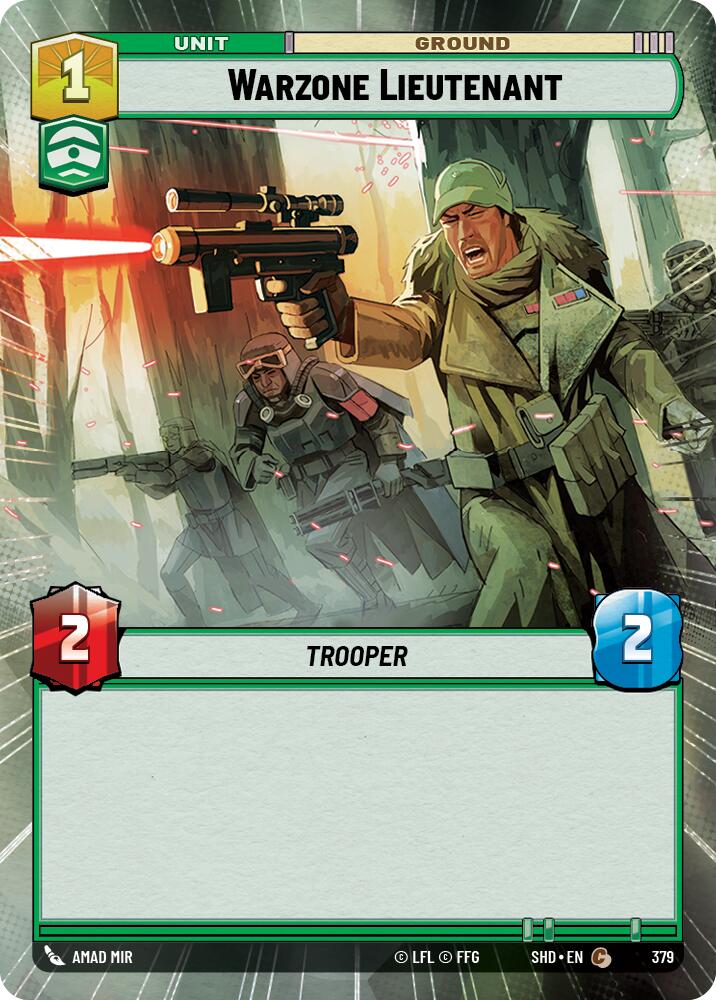 Warzone Lieutenant (379) (Hyperspace) (379) [Shadows of the Galaxy] | Fandemonia Ltd