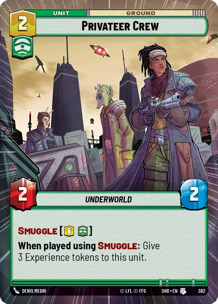 Privateer Crew (382) (Hyperspace) (382) [Shadows of the Galaxy] | Fandemonia Ltd