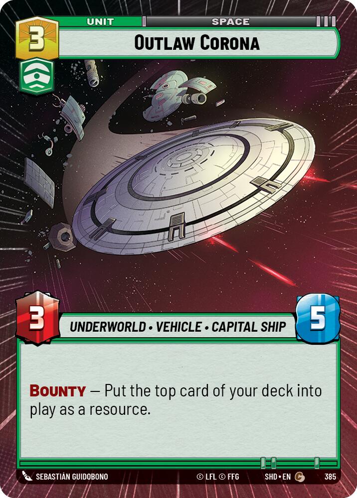 Outlaw Corona (385) (Hyperspace) (385) [Shadows of the Galaxy] | Fandemonia Ltd