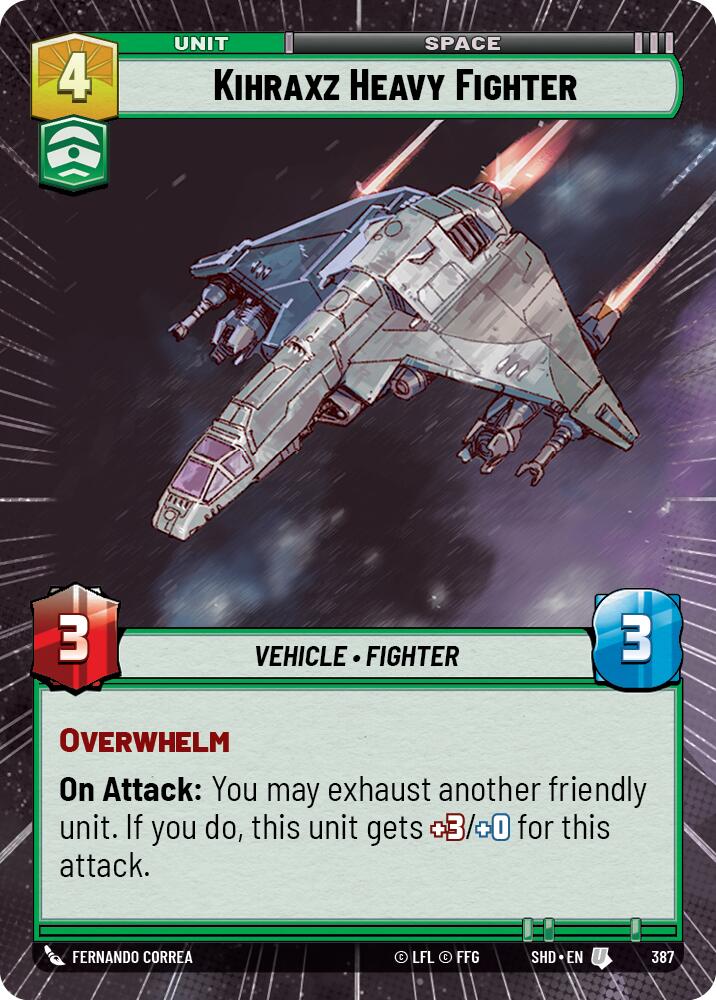Kihraxz Heavy Fighter (387) (Hyperspace) (387) [Shadows of the Galaxy] | Fandemonia Ltd