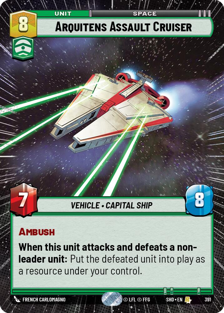 Arquitens Assault Cruiser (391) (Hyperspace) (391) [Shadows of the Galaxy] | Fandemonia Ltd