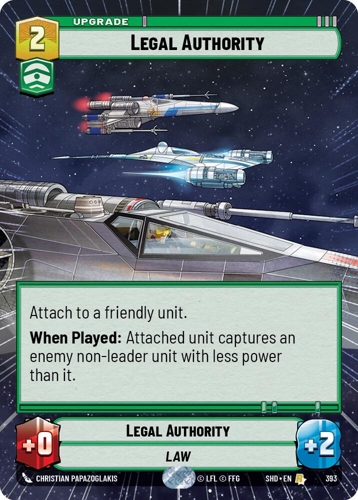 Legal Authority (393) (Hyperspace) (393) [Shadows of the Galaxy] | Fandemonia Ltd