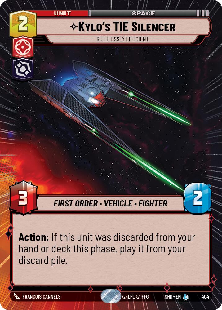 Kylo's TIE Silencer - Ruthlessly Efficient (404) (Hyperspace) (404) [Shadows of the Galaxy] | Fandemonia Ltd