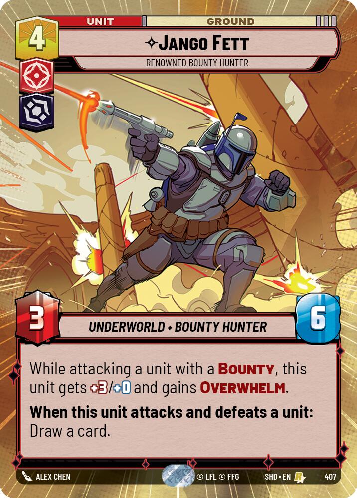 Jango Fett - Renowned Bounty Hunter (407) (Hyperspace) (407) [Shadows of the Galaxy] | Fandemonia Ltd