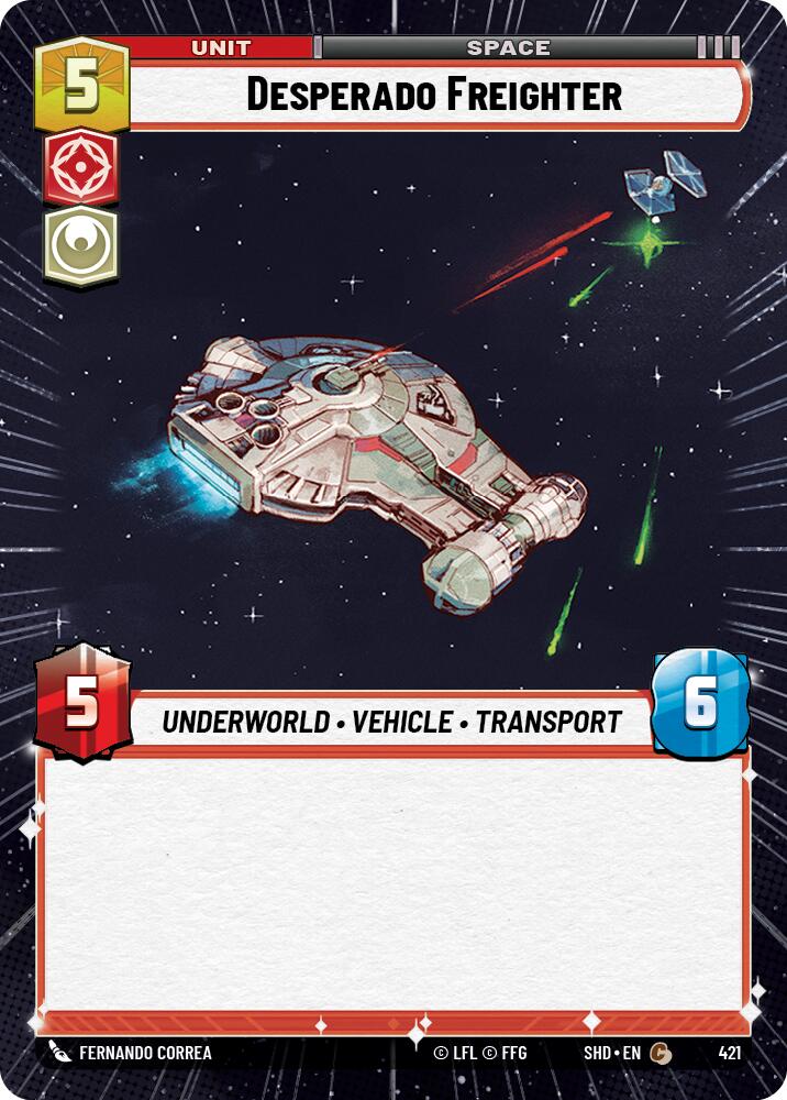 Desperado Freighter (421) (Hyperspace) (421) [Shadows of the Galaxy] | Fandemonia Ltd