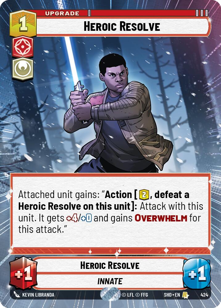 Heroic Resolve (424) (Hyperspace) (424) [Shadows of the Galaxy] | Fandemonia Ltd