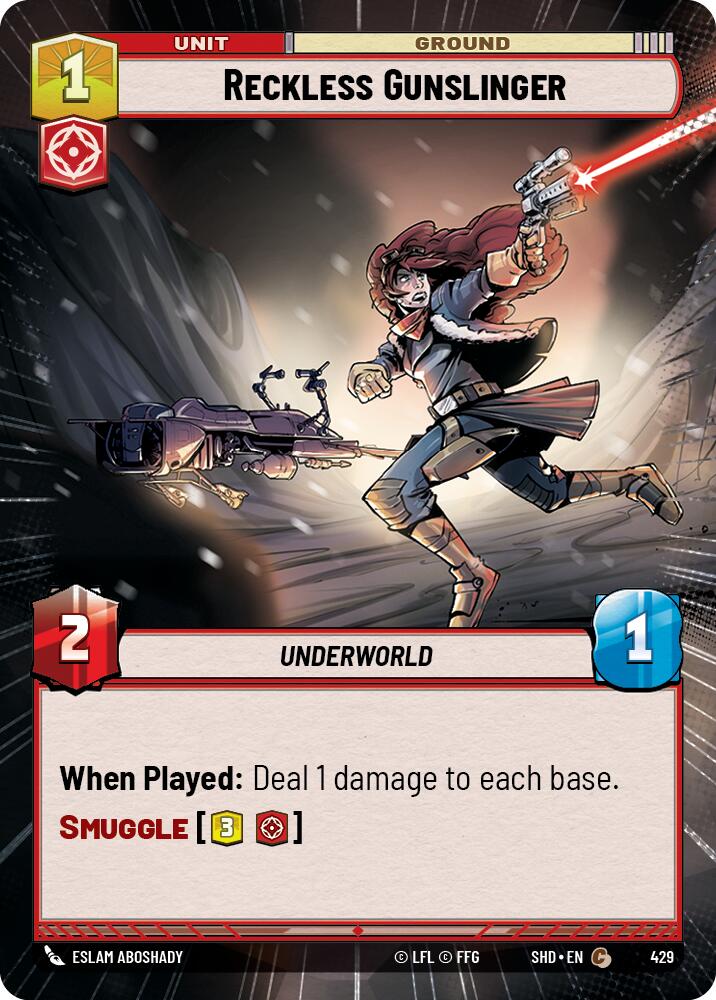 Reckless Gunslinger (429) (Hyperspace) (429) [Shadows of the Galaxy] | Fandemonia Ltd