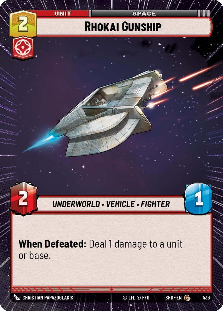 Rhokai Gunship (433) (Hyperspace) (433) [Shadows of the Galaxy] | Fandemonia Ltd