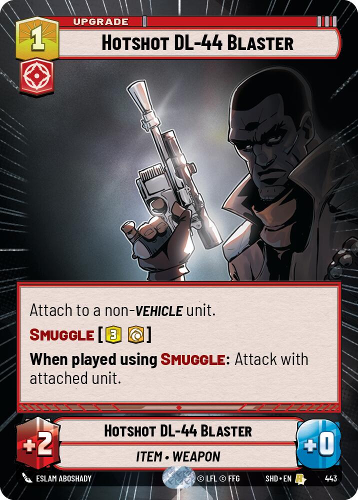 Hotshot DL-44 Blaster (443) (Hyperspace) (443) [Shadows of the Galaxy] | Fandemonia Ltd